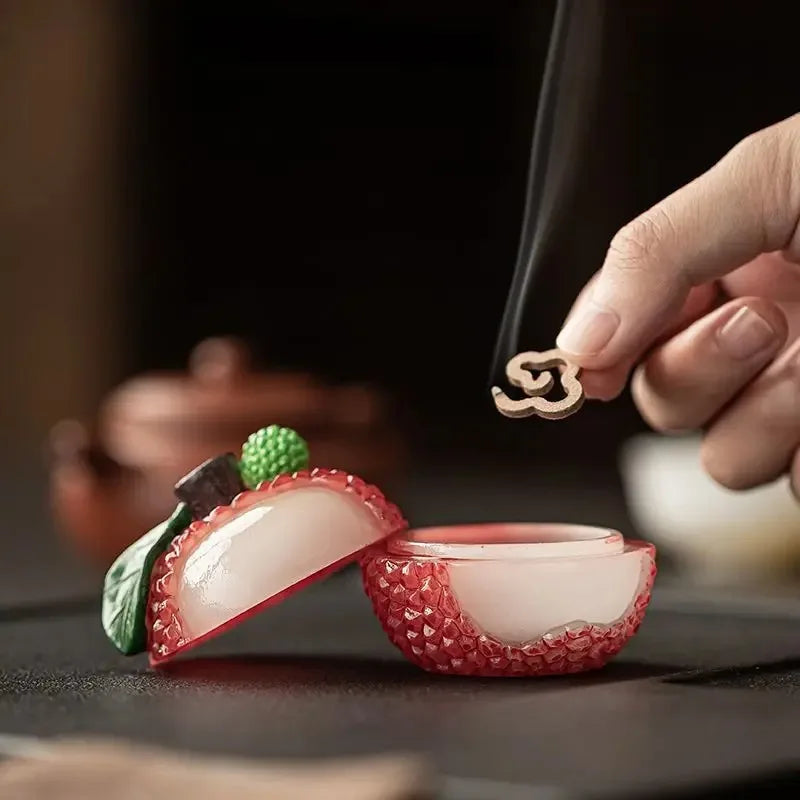 Litchi Incense Burner Indoor Small Cloud Incense Burner Sandalwood Agarwood Incense Burner Home Incense Burner Tea Room Ornament