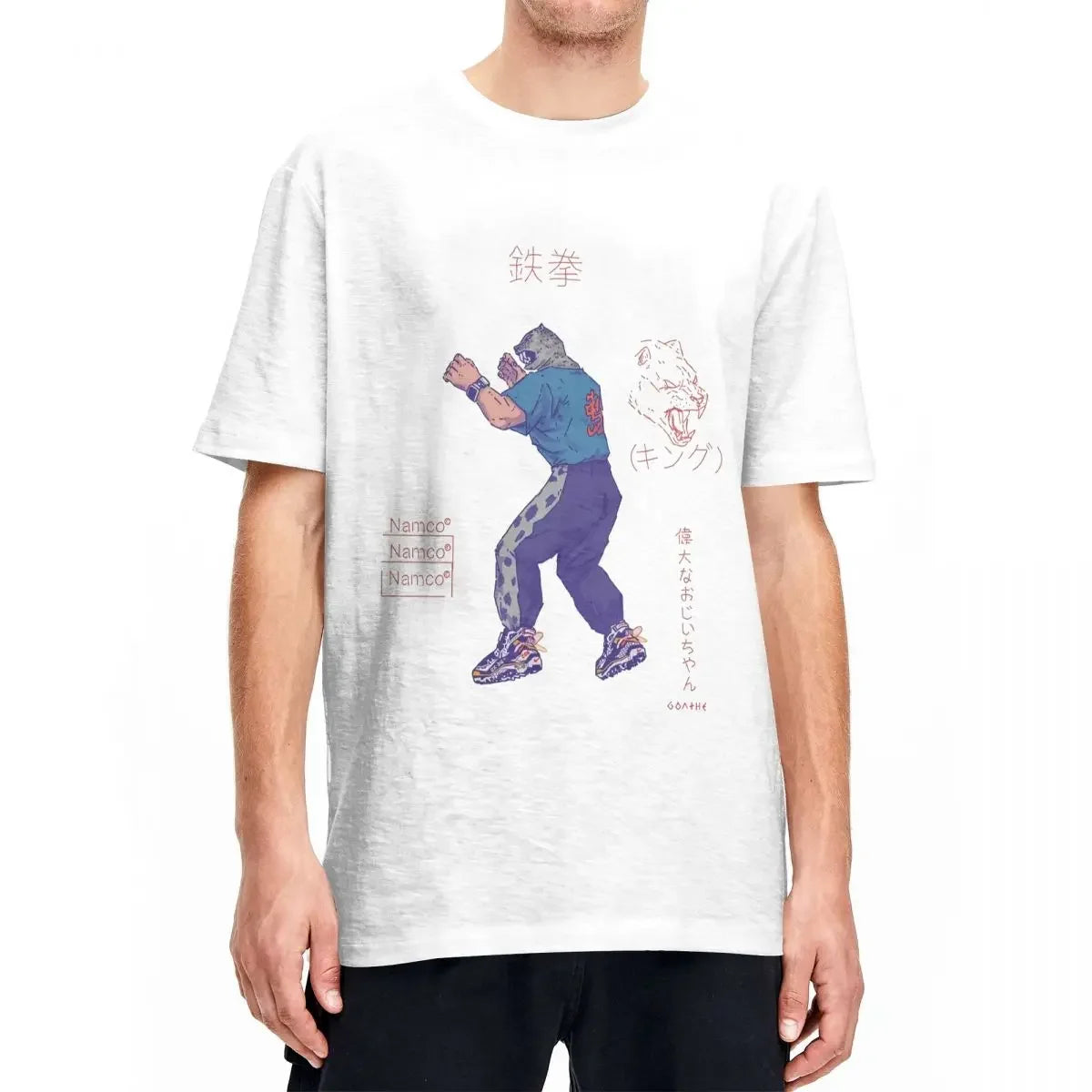 Hot Game Cotton Top Tees Summer Vintage Short Sleeve T-Shirt O Neck Hippie Pattern Tshirt Big Size 5XL  Men Tekken 8 T-Shirts