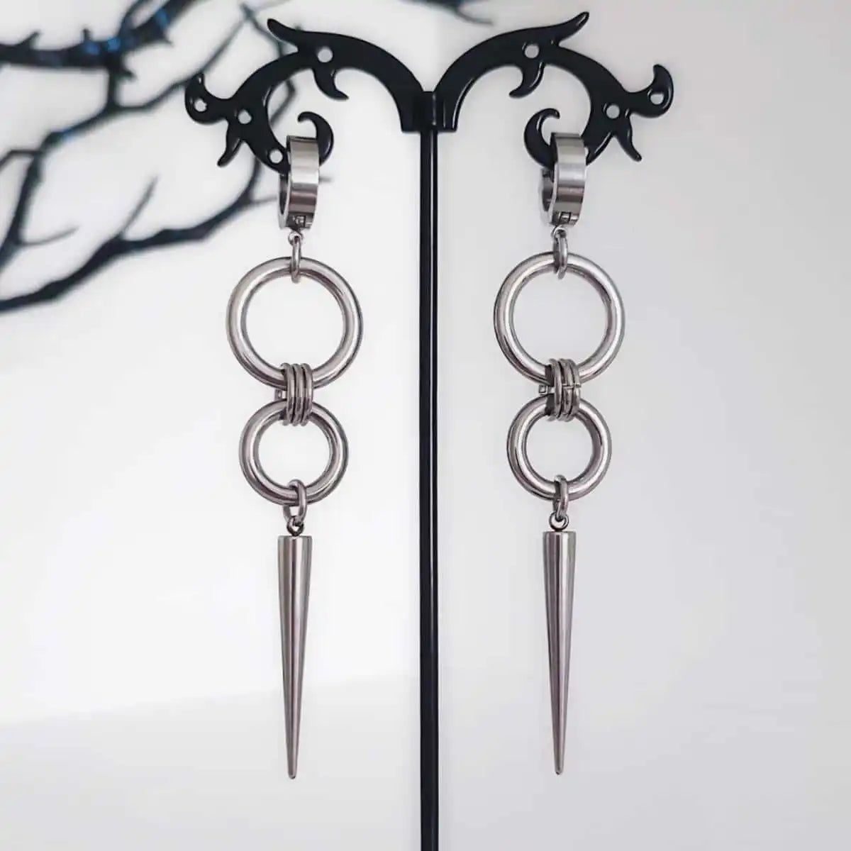 Punk Rivet Earring,Korean Jewelry,Hippie Accessory,Gothic Rock,Y2k,Sharp Spike Charm,Avant-garde,Design Sense,Ear Hoop For Women