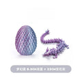 Cute 3D Printed Chinese Dragon Surprise Egg Movable Joint Articulated Dragon Mini Desktop Decoration Collectible Craft Gift