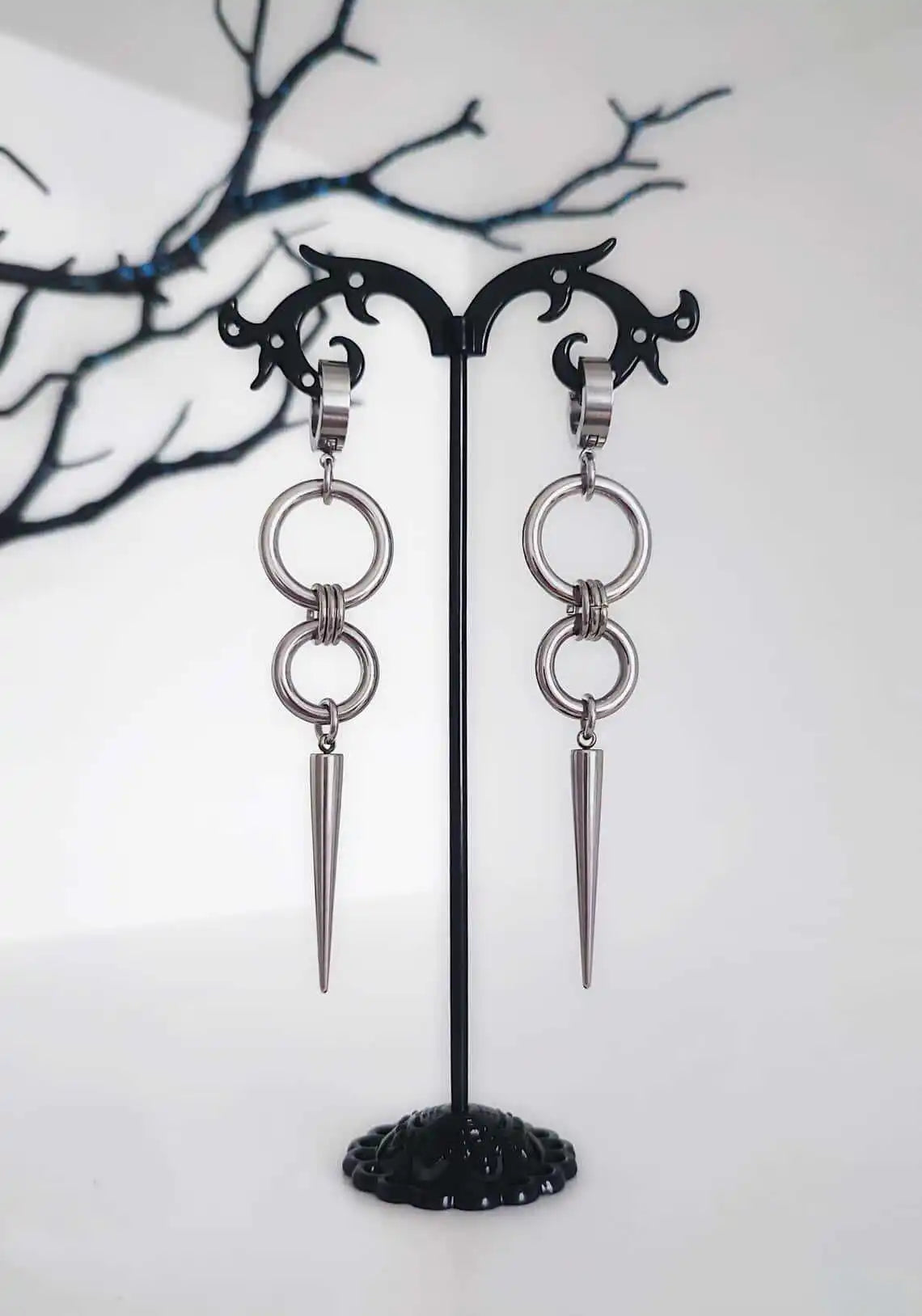 Punk Rivet Earring,Korean Jewelry,Hippie Accessory,Gothic Rock,Y2k,Sharp Spike Charm,Avant-garde,Design Sense,Ear Hoop For Women