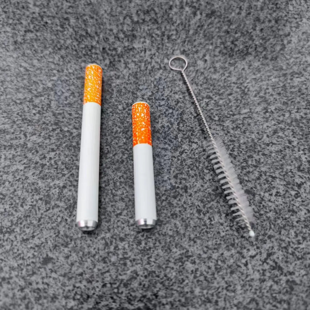 7.8cm/5.4cm 2 combination metal smoke pipes cigarette accessories. These three options are:54mm-78mm，2pcs 78mm，54mm.