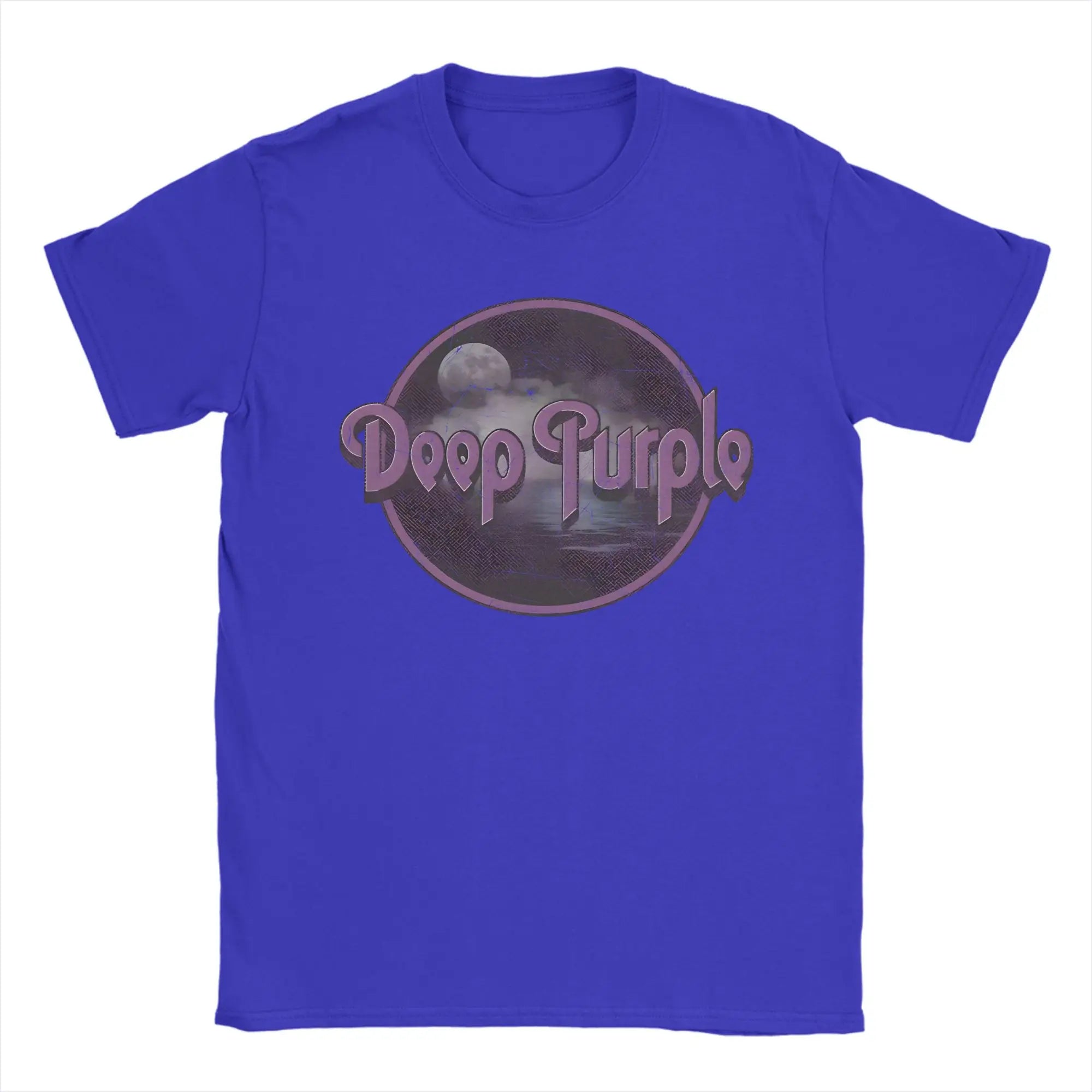 Band Deep Purple Art T-Shirt Summer  Hippie T-Shirts Man Cotton Comfortable Oversized Clothing Short Sleeves Funny Tops