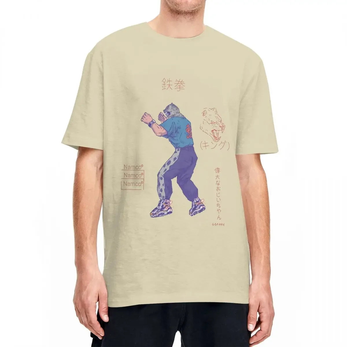 Hot Game Cotton Top Tees Summer Vintage Short Sleeve T-Shirt O Neck Hippie Pattern Tshirt Big Size 5XL  Men Tekken 8 T-Shirts