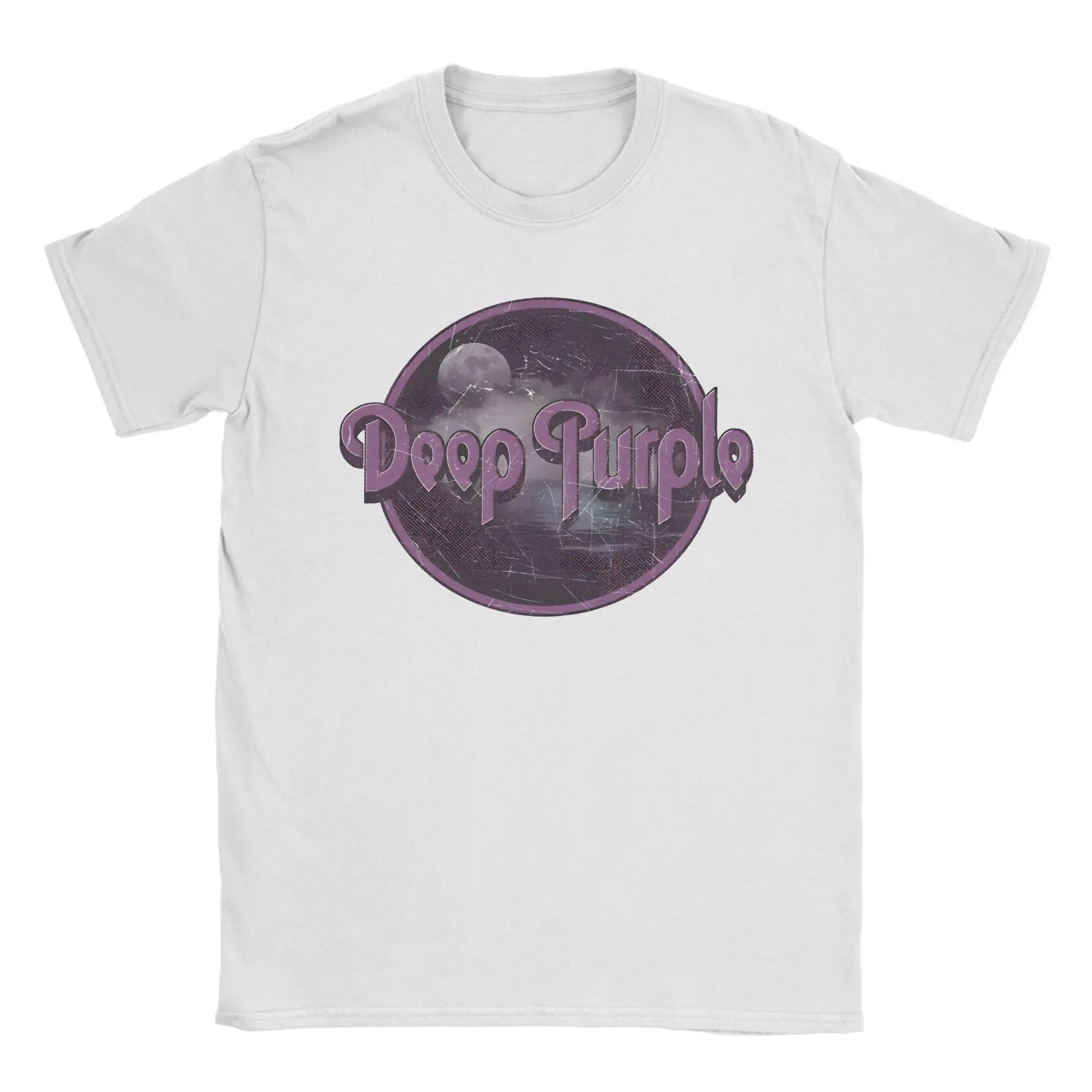 Band Deep Purple Art T-Shirt Summer  Hippie T-Shirts Man Cotton Comfortable Oversized Clothing Short Sleeves Funny Tops