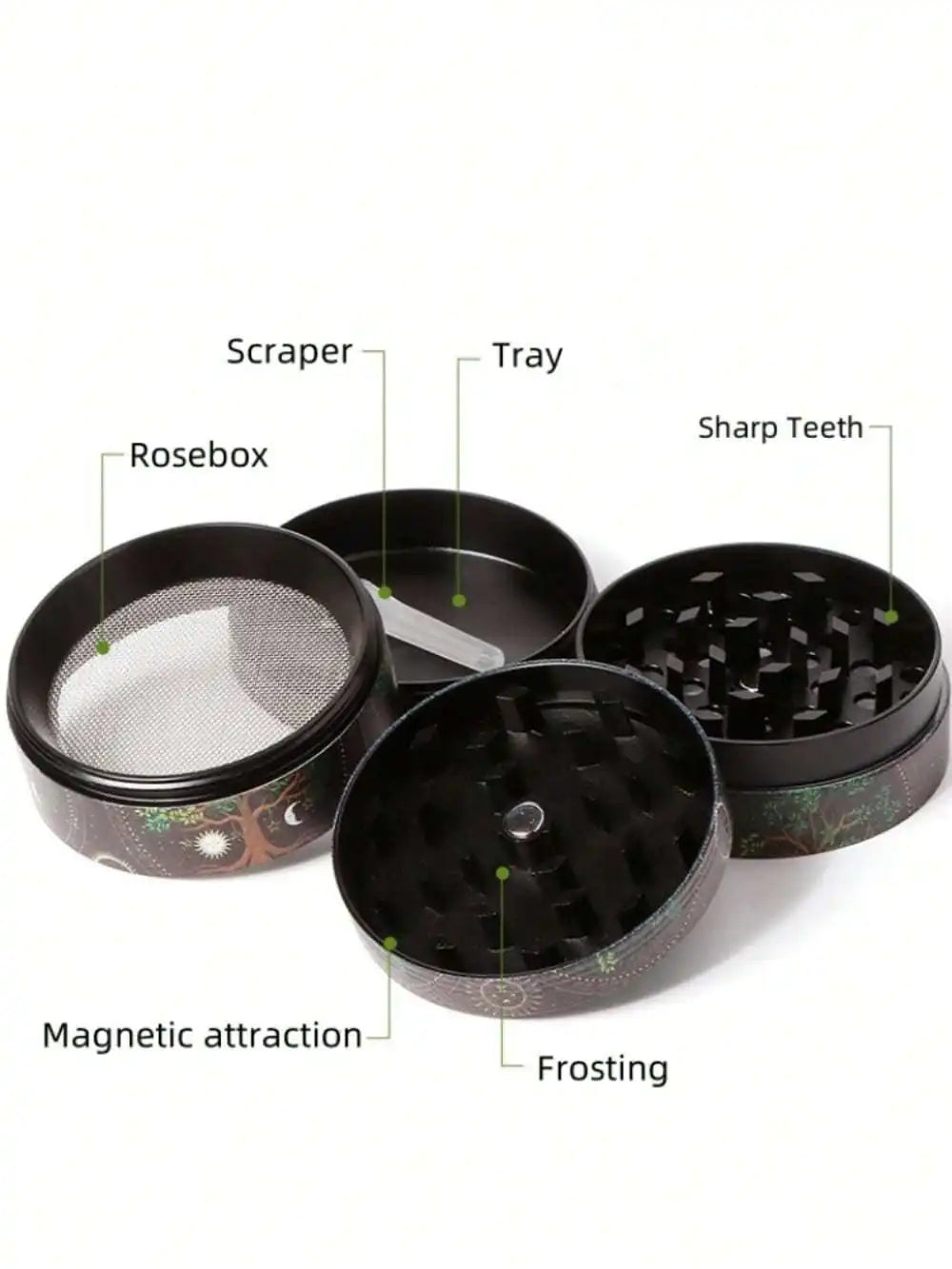 Leopard Print Metal Herb Grinder