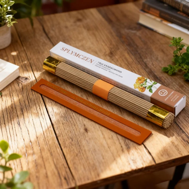 Natural Sandalwood Incense Sticks High-quality Aromatic Calm Burning For Yoga Meditation